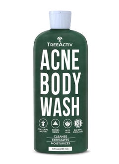 TreeActiv TreeActiv Exfoliating Acne Body Wash 8 fl oz Body Acne Wash for Back Chest Shoulder Back Acne Treatment with Jojoba Beads Back Acne Body Wash for Bacne Soothing Body Acne Treatment for Men Women 