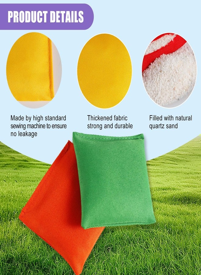 Dyrfolm 32 Pack Mini Bean Bags, Cornhole Bean Bags, Nylon Beanbags for Tossing, Assorted Colors (2.76 x 2.76 Inch) - Image 4
