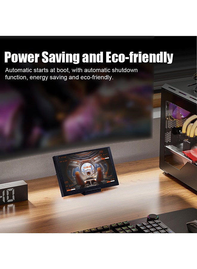 5 Inch IPS Type-C Secondary Screen Computers USB Dynamic Display Sub-Screen Player DIY Custom Information Electronic Album LCD Monitor Display