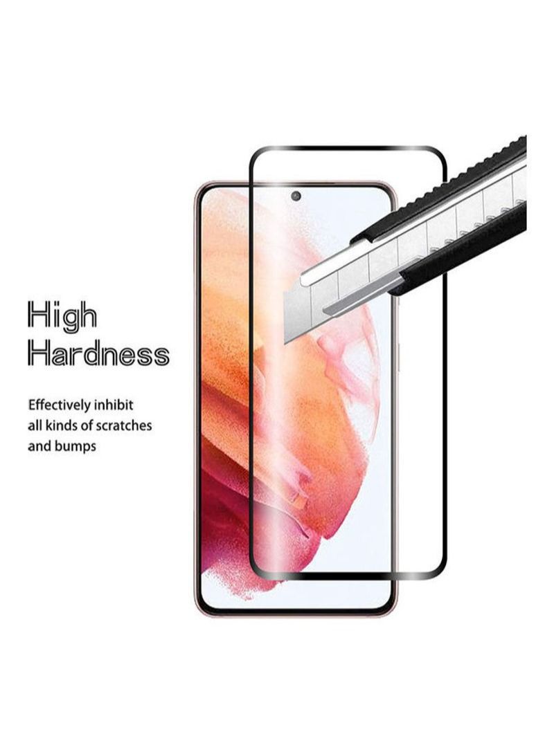 BORTONY Full Screen Protector for Samsung Galaxy S21 Clear/Black - Image 2