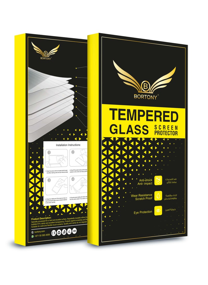 BORTONY Full Screen Protector for Samsung Galaxy S21 Clear/Black - Image 4