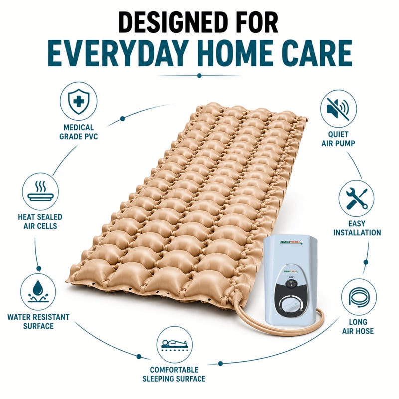 AmbiTech Anti-decubitus Anti-bedsore Air Mattress with Compressor Alternating Pressure System - Image 5