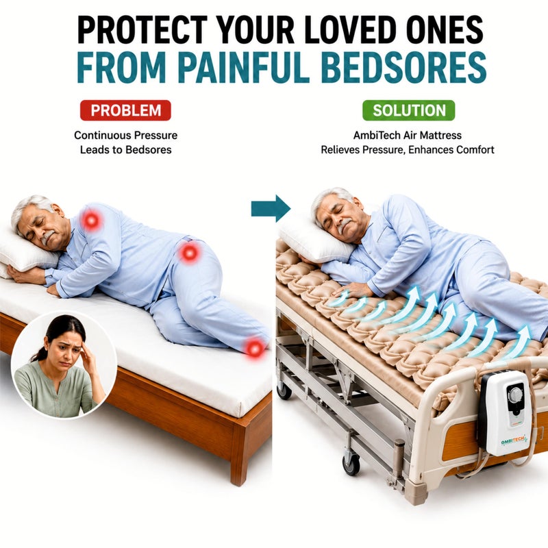 AmbiTech Anti-decubitus Anti-bedsore Air Mattress with Compressor Alternating Pressure System - Image 2