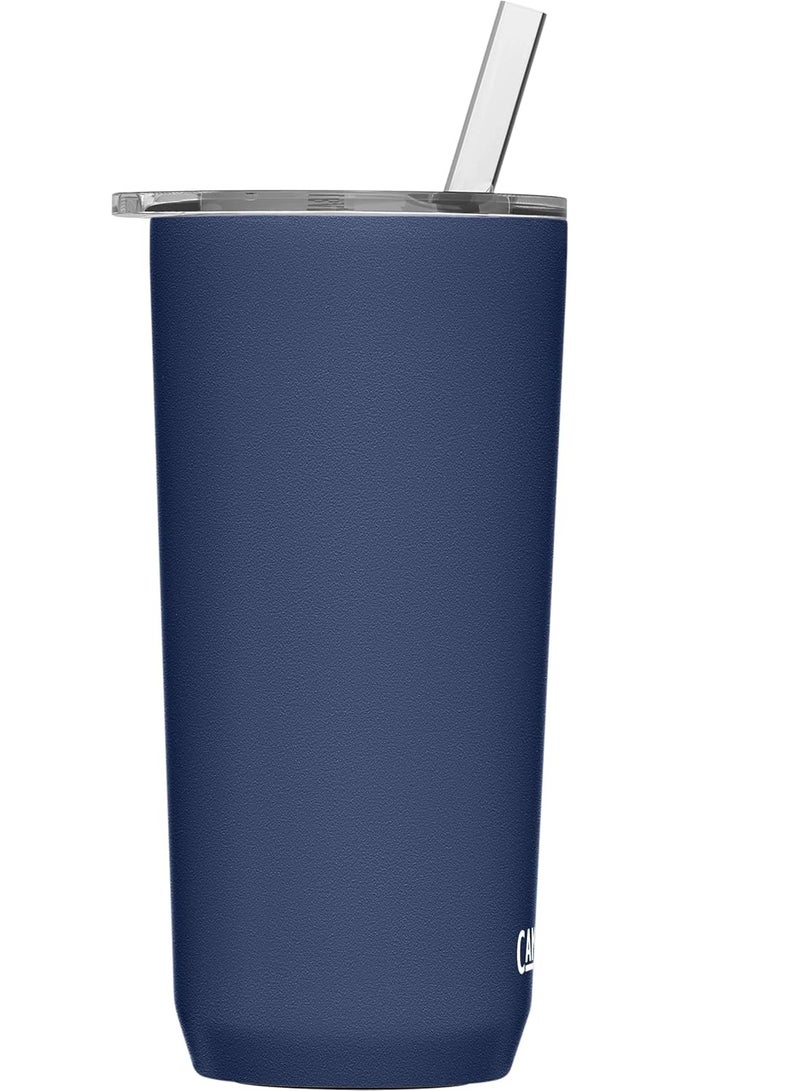 CAMELBAK CamelBak Horizon Straw Tumbler, Insulated Stainless Steel, 20oz, Navy - Image 3