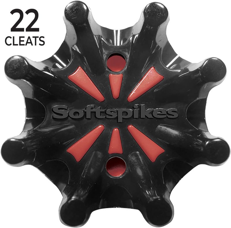 SOFTSPIKES unisex adult Small Metal Pulsar Golf Cleats, Black, Clamshell US - Image 2
