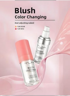 TLM TLM Colour Changing Foundation for Different Skin Tone，TLM Concealer Cover Cream，BB Cream Makeup Moisturizing Fluid ， All Day Flawless Color Changing Blush, Temperature Changing Liquid Blush  - Image 3