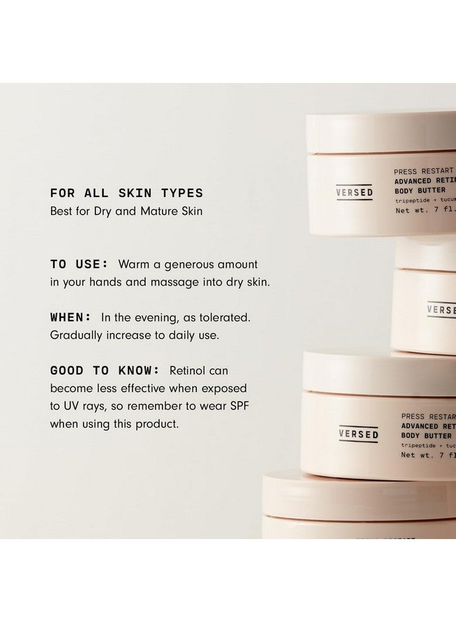 Versed Advanced Retinol Body Butter - Encapsulated Retinol Body Lotion & Skin Firming Cream - Infused With A Tripeptide & Vitamin-Rich Butters To Repair And Renew Dry Skin (7 Oz) - Image 2