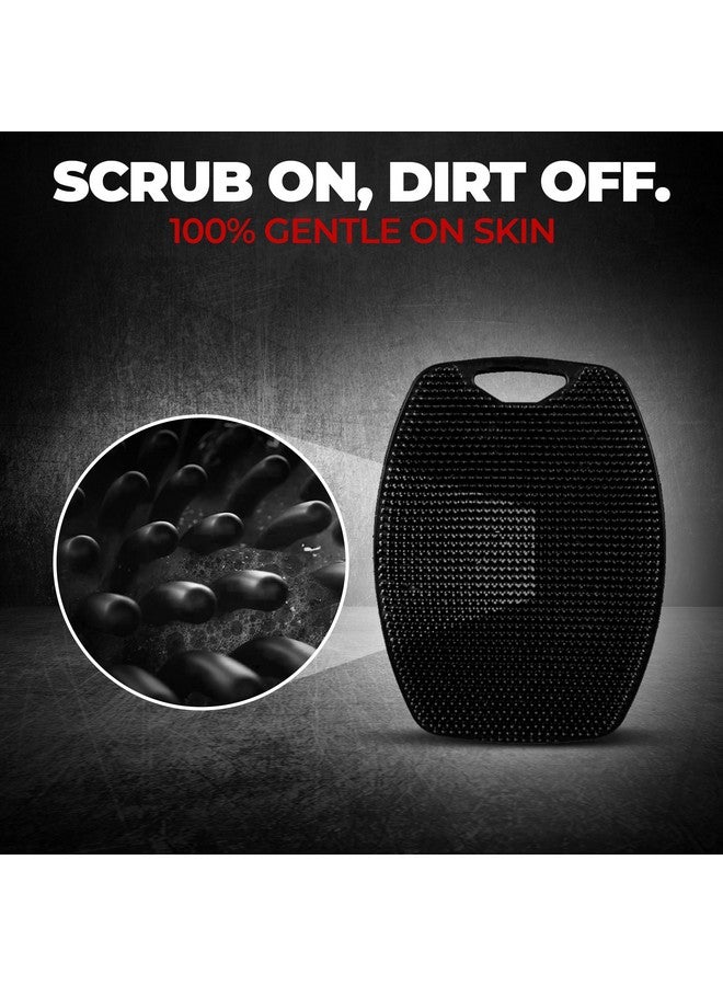 Beardo Silicone Body Scrubber Bath Brush for Men | Cleanses, Exfoliates & Removes Dead Skin | Super Soft Silicone Bristles | Lathers Well | Ergonomic No-Slip Handle, Body Scrubber for Men - Image 4