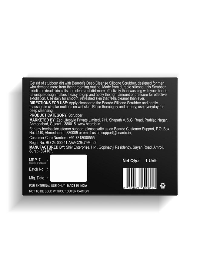 Beardo Silicone Body Scrubber Bath Brush for Men | Cleanses, Exfoliates & Removes Dead Skin | Super Soft Silicone Bristles | Lathers Well | Ergonomic No-Slip Handle, Body Scrubber for Men - Image 5