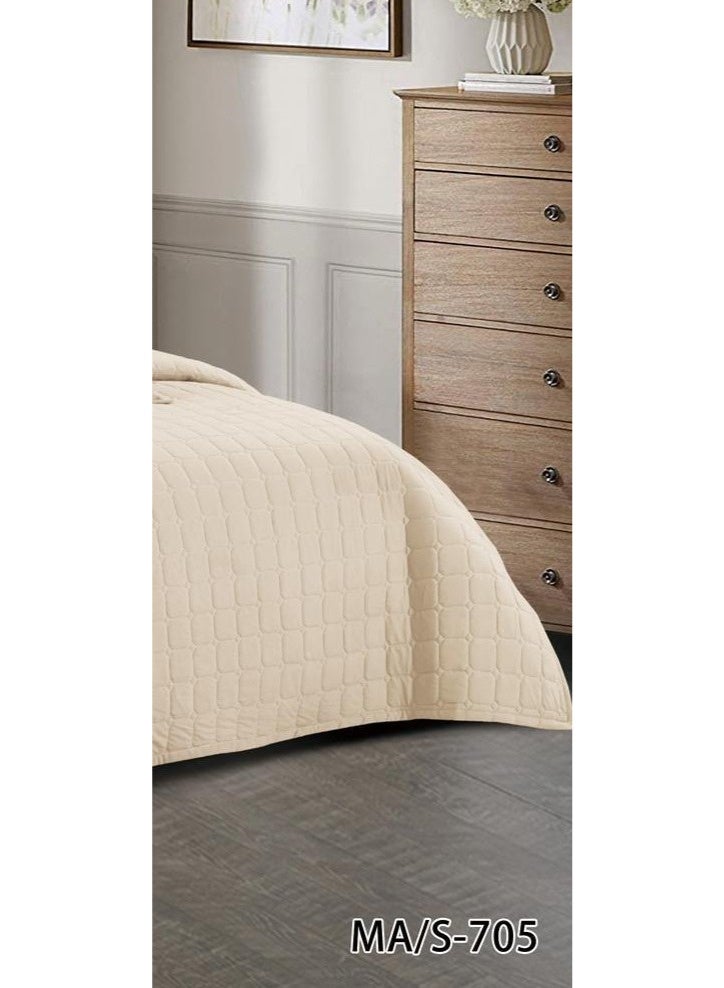 Moon Summer single and a half bed sheet, plain, compressed, consisting of 4 pieces, to give you a refreshing summer, size 170*210 cm - Image 4