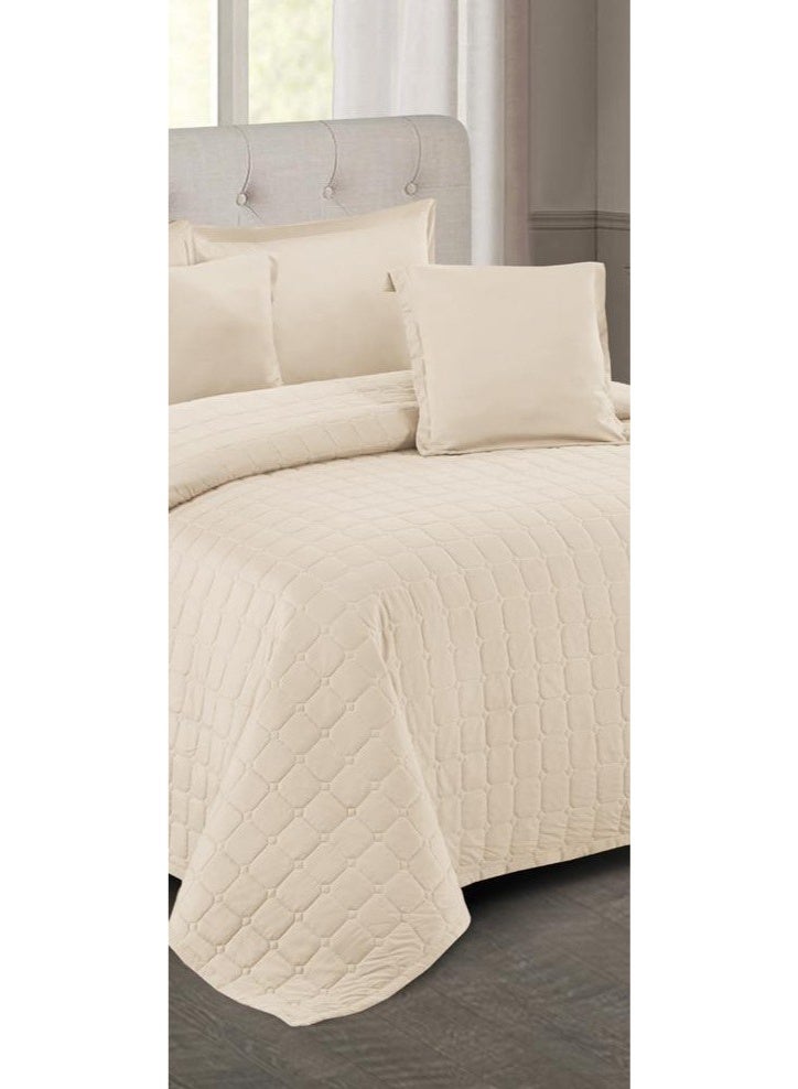 Moon Summer single and a half bed sheet, plain, compressed, consisting of 4 pieces, to give you a refreshing summer, size 170*210 cm - Image 3