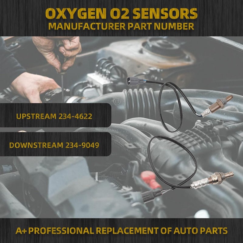 Dasbecan O2 Oxygen Sensor for Toyota Camry and RAV4 - Upstream & Downstream Replacement - Image 2