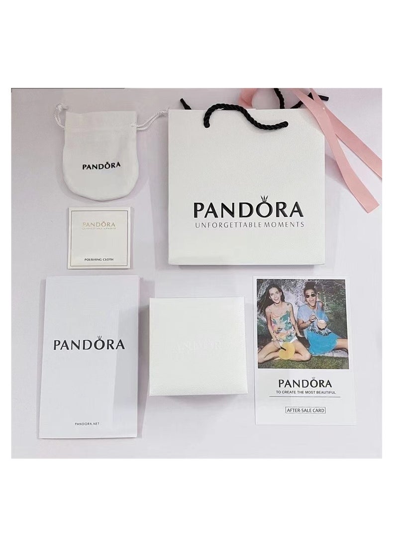 Pandora Sparkling Crown Carriage Necklace