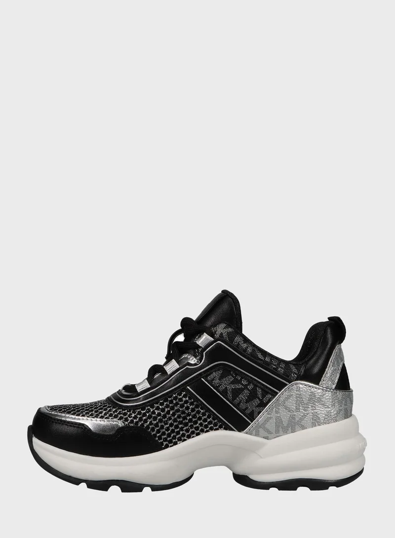 Michael Kors Youth Olympia Low Top Lace Up Sneakers