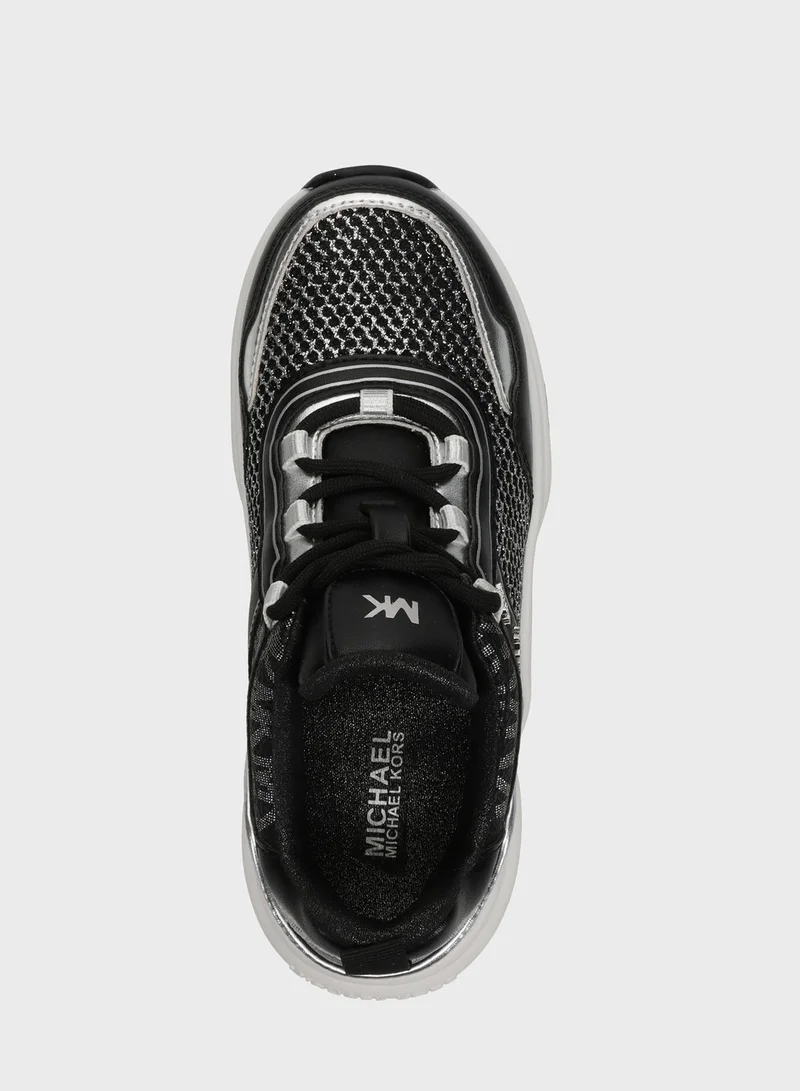 Michael Kors Youth Olympia Low Top Lace Up Sneakers