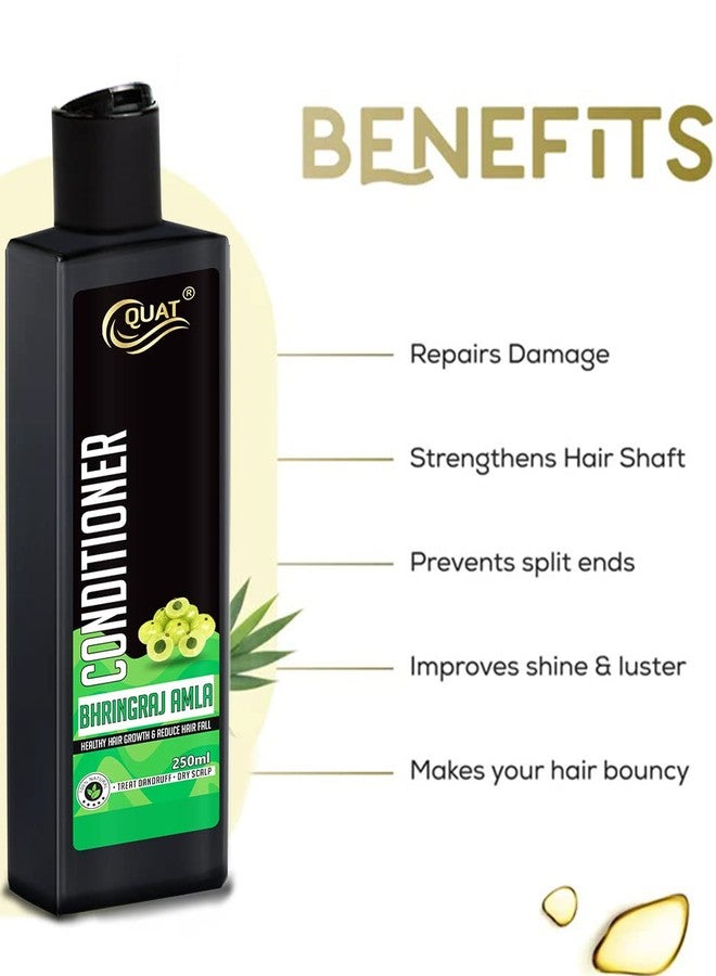 QUAT Bhringraj Amla Conditioner, Nourishes, Repair & Shine, For Long and Lifeless Hair, Dream Lengths (250ml) - Image 4