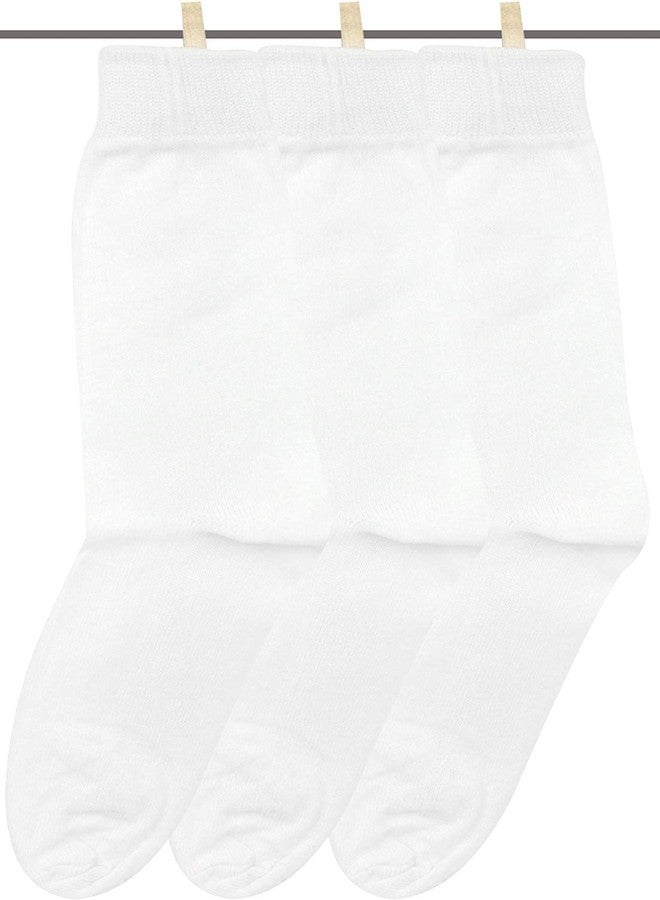 SUPER MARCHE Supermarche Unisex Regular Fit Ankle Socks (Pack of 3 Pair White_2-4 Years) - Image 3