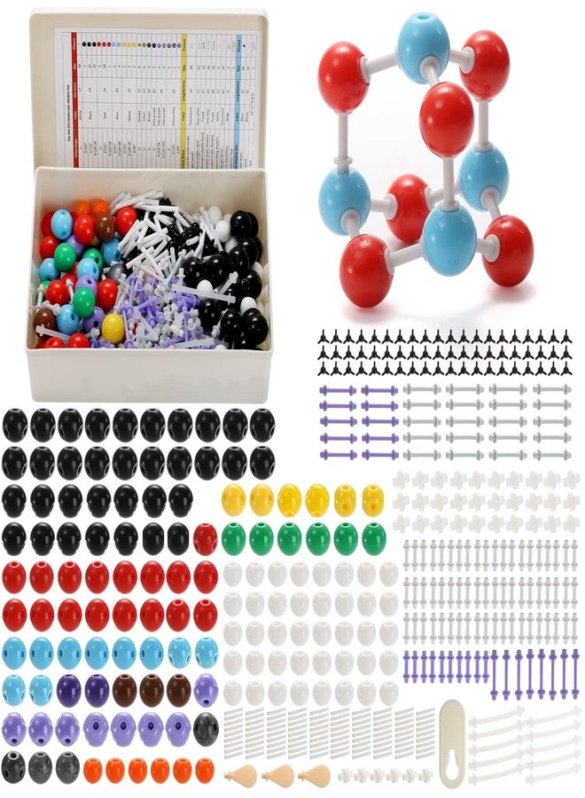 SOUJOY 444 Pcs Chemistry Molecular Model for Building Organic and Inorganic Structures, 3D Visual Science Learning Set with Atoms Bonds, Links and Short Link Remover Tool for Students, Teachers - Image 1