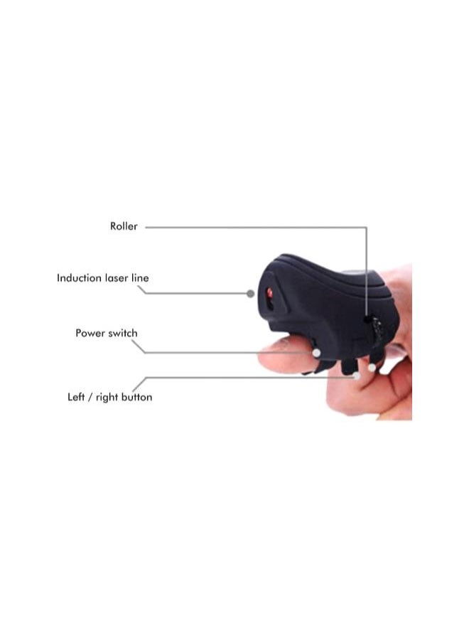 Generic - Handheld Mouse Wireless, Bluetooth Finger Mouse Mini USB Mice Rechargeable Pocket Ring Mouse for PC Laptop Computer Tablet - Image 1