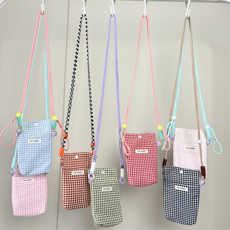2025 Plaid Phone Crossbody Bag, Large Capacity, Casual Square Bag - Image 2