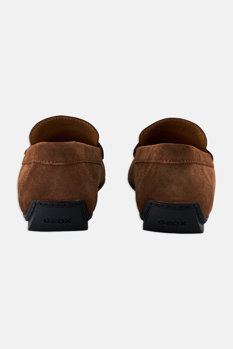 GEOX Men U Kosmopolis Grip Slip On Loafers, Brown - Image 2