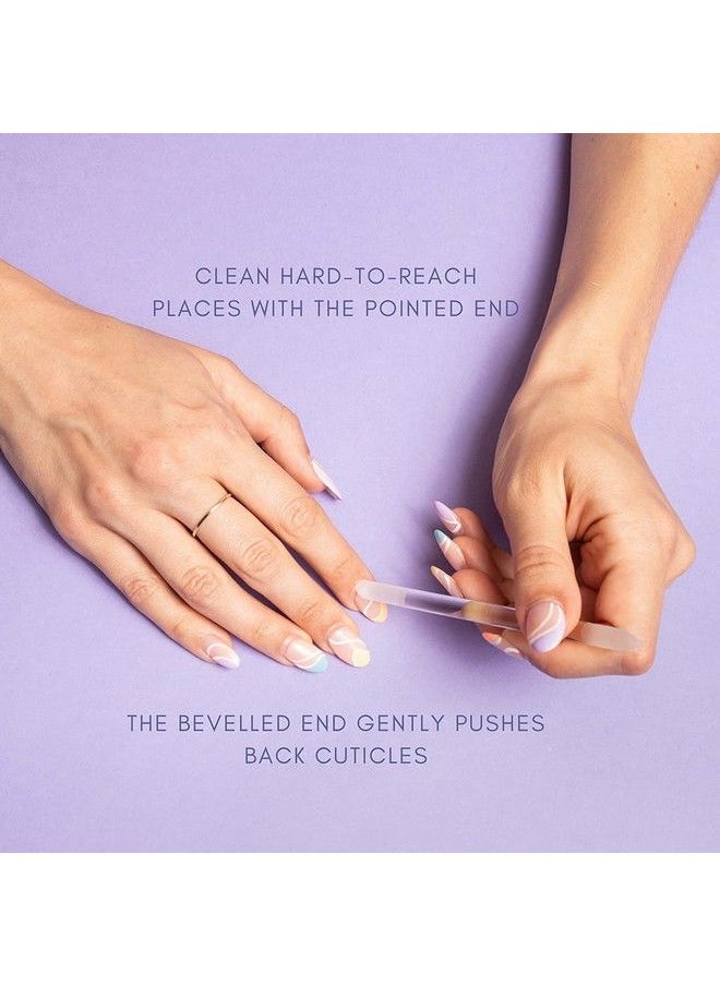 Bona Fide Beauty - Glass Cuticle Pusher By Bona Fide Beauty Dual Ended Manicure Stick Premium Czech Glass Manicure Tools - Image 1