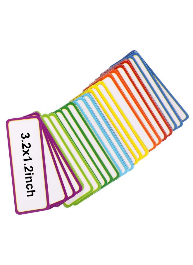 Leinuosen Magnetic Dry Erase Labels 3.2 X 1.2 Name Plate Tags Flexible Reusable Magnetic Label Stickers For Classroom Office Home Whiteboards Refrigerator Locker Shelf Crafts(40 Pieces)  - Image 5