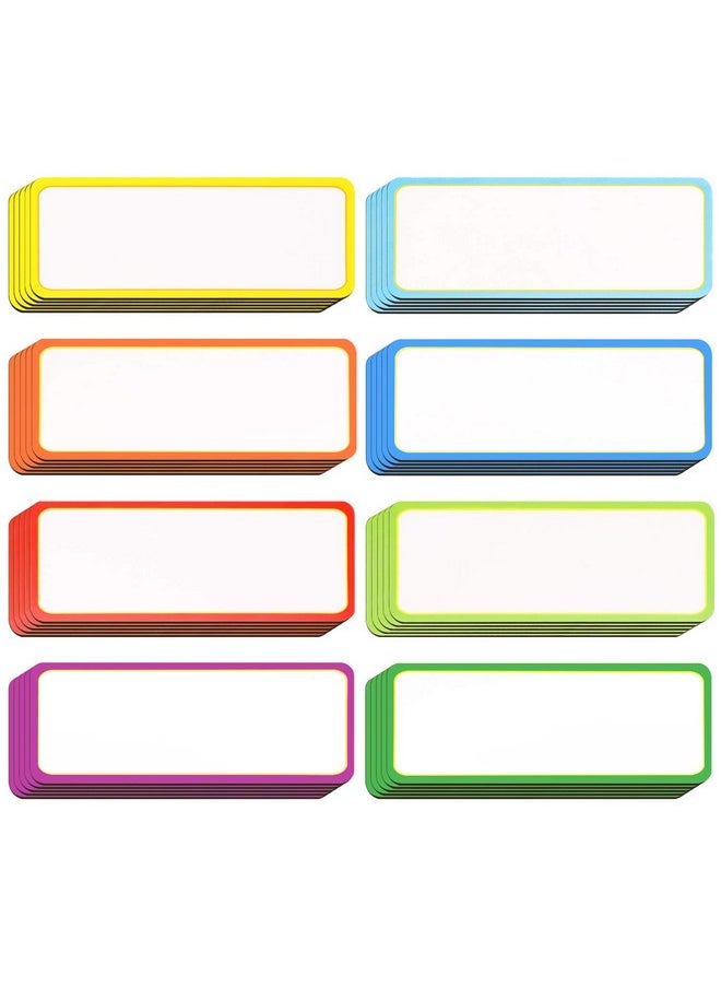 Leinuosen Magnetic Dry Erase Labels 3.2 X 1.2 Name Plate Tags Flexible Reusable Magnetic Label Stickers For Classroom Office Home Whiteboards Refrigerator Locker Shelf Crafts(40 Pieces)  - Image 1