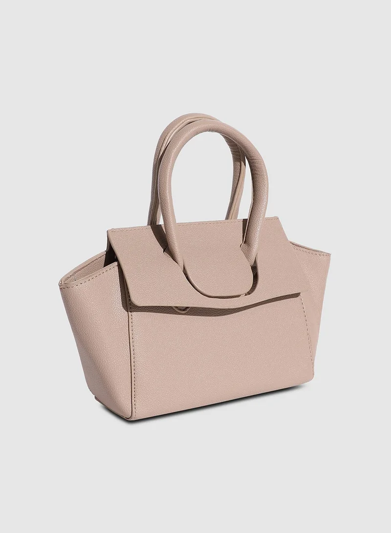 صوص هاوت حقيبة يد صغيرة فوق الغطاء - بيج