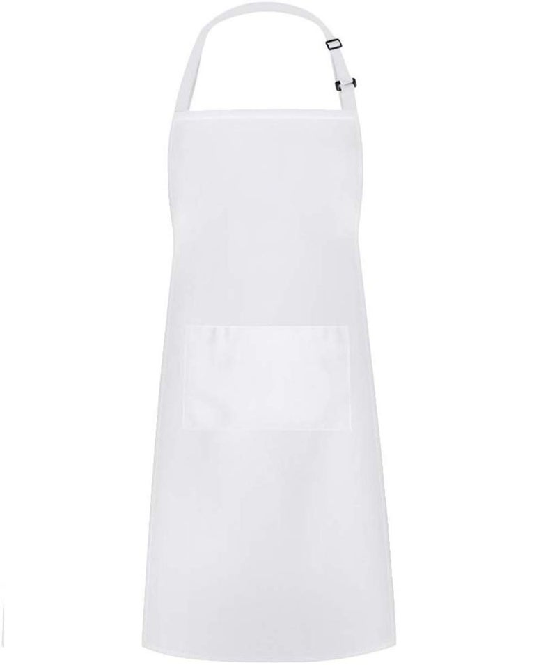 Hyzrz Hyzrz Chef Apron Hat Set  Chef Hat and Adult Kitchen Pocket Adjustable Apron with Butcher Hat Baker Costume for Men and Women Father 's Gift (White)  - Image 2