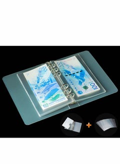 Y&D Dollar Bill Holder for Collectors Paper Money Currency Sleeves Collection Album, Cash Holders Book Banknote Collection, Clear  - Image 3