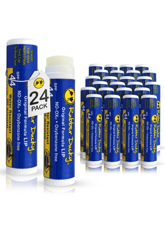 Rubber Ducky Lip Balm Spf 44 Lip Sunscreen 24 Pack Spf Lip Balm Water Resistant Vegan Broad Spectrum Lip Care With Vitamin E For Moisturized Lips Vanilla Flavor .15 Oz Each Bulk Pack - Image 1