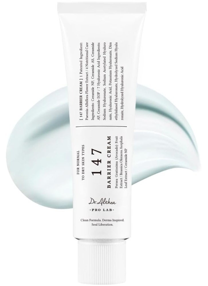 Dr.althea Dr. Althea 147 Barrier Cream | Daily Skin Barrier Repair Care | Deep Hydrating with Hyaluronic Acid & Ceramides | Korean Vegan Skincare for All Skin Types | 1.7 Fl Oz (50ml)  - Image 1