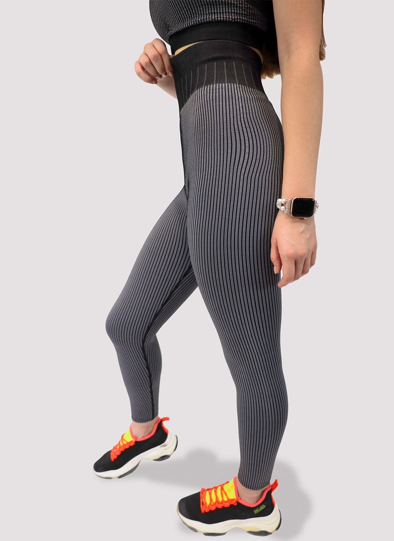 KIDWALA ACTIVE Kidwala 2 Pieces Warrior Set - High Waisted Leggings with Sports Square neck Bra Shoulder Strap Workout Gym Yoga Sleeveless Outfit for Women (Small, Black) - Image 5