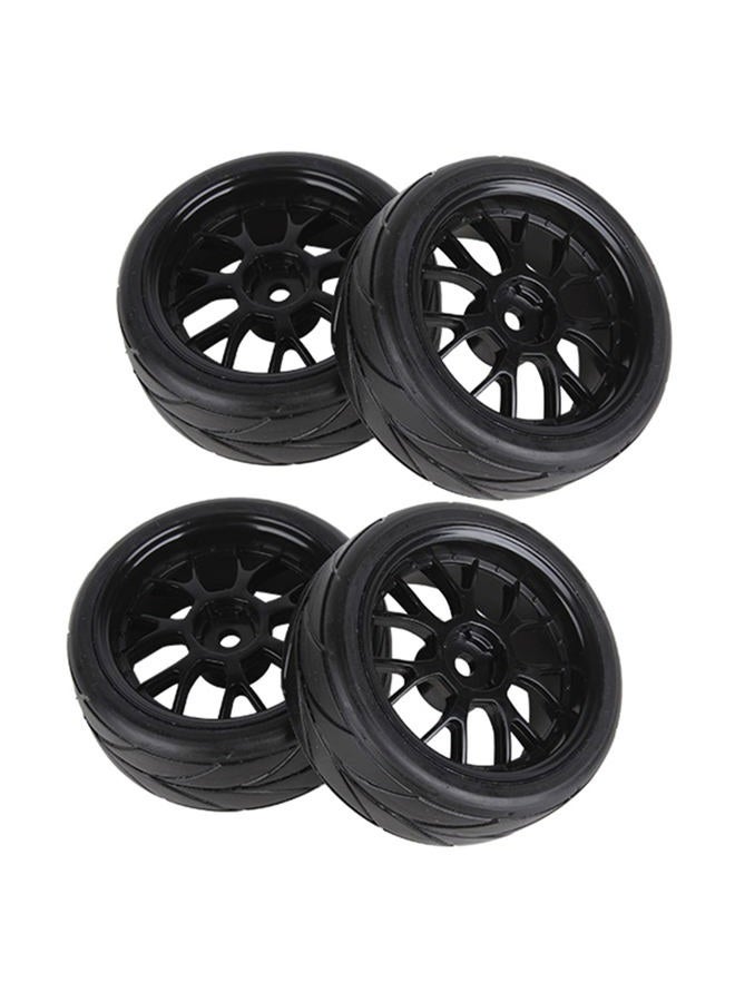 BQLZR Y shape Hub Wheel Rim&Tires HSP 1:10 On-Road RC Flat Racing Car 20106 Pack Of 4 - Image 3