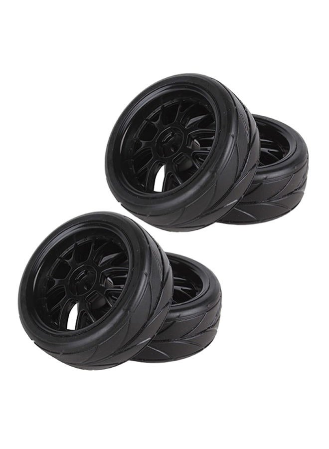 BQLZR Y shape Hub Wheel Rim&Tires HSP 1:10 On-Road RC Flat Racing Car 20106 Pack Of 4 - Image 2