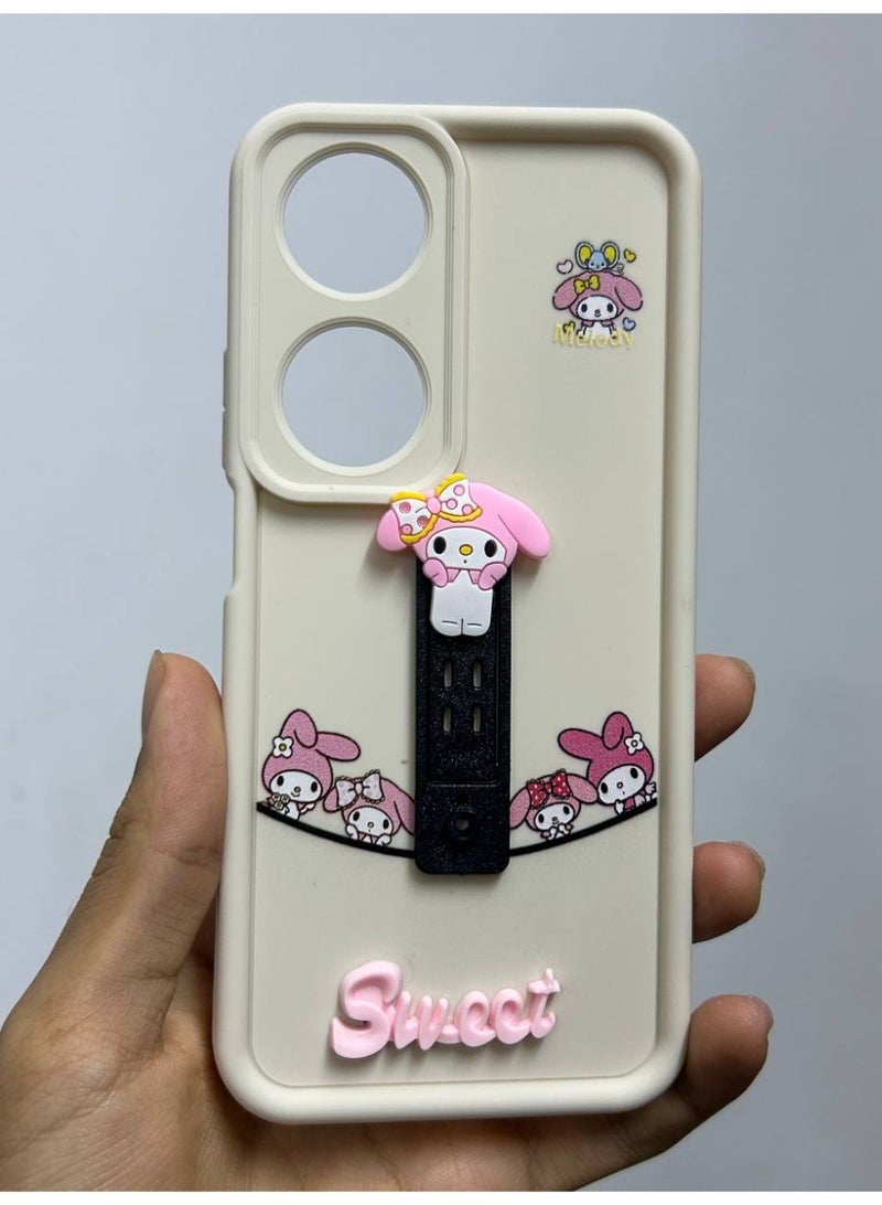 جراب خلفي بتصميم كرتوني جديد عليه كلمه Sweet متوافق مع هاتف Honor X7B - Image 1