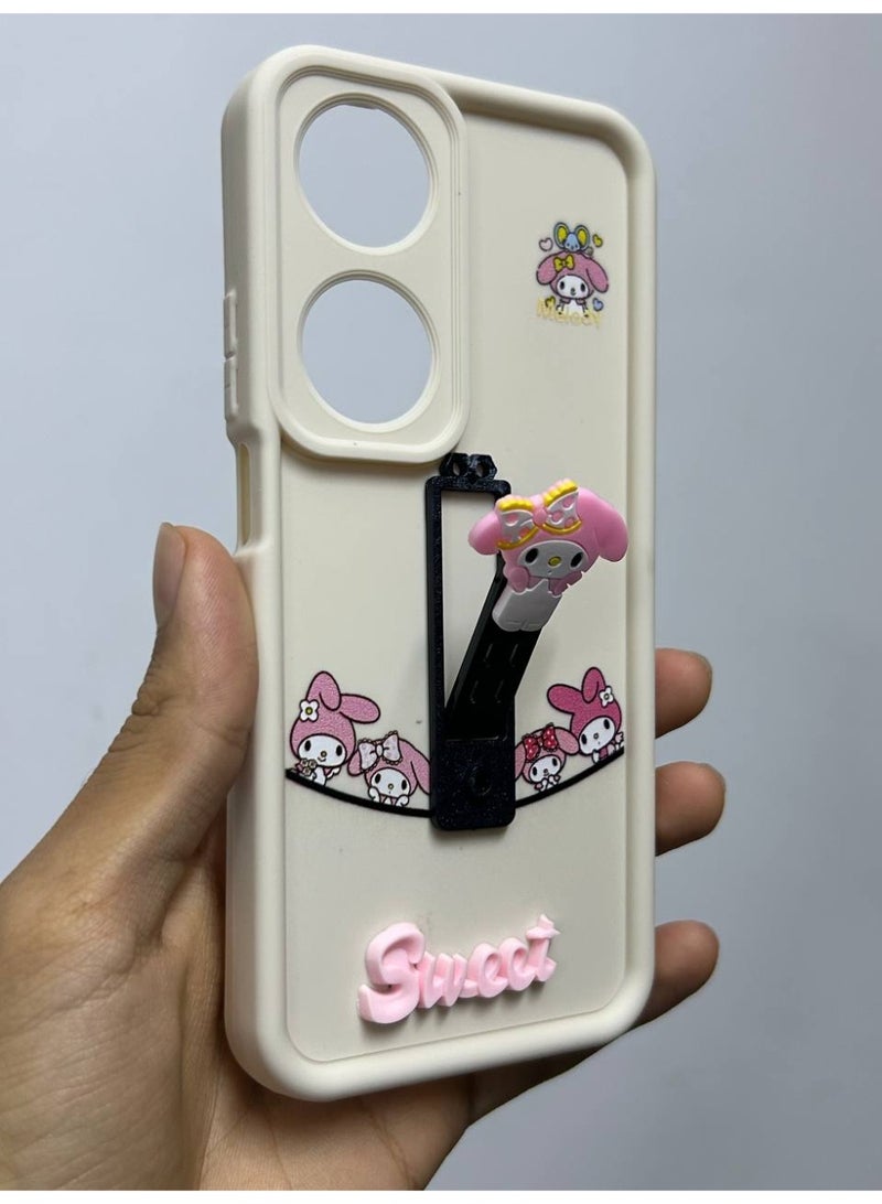 جراب خلفي بتصميم كرتوني جديد عليه كلمه Sweet متوافق مع هاتف Honor X7B - Image 2