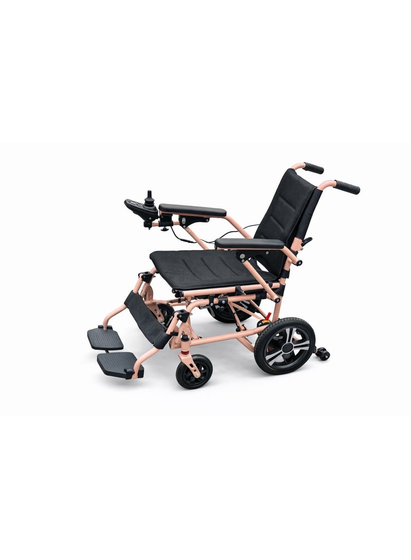 Enjoycare Lightweight Foldable Electric Wheelchair, 24V 12Ah Lithium Battery, Dual 200W Brushless Motors, 110kg Capacity, Portable Aluminium Mobility Chair with Joystick Control – 15km Range - Image 5