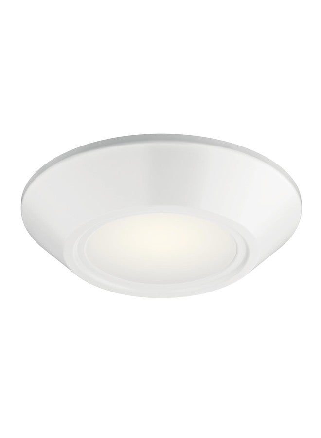 Kichler Horizon LED Downlight in White, 6.4" Flush Mount Interior Dimmable Light, 3000K, Wet Rated Integrated LED, (6.4" W x 1.3" H), 43873WHLED30, White - Image 1