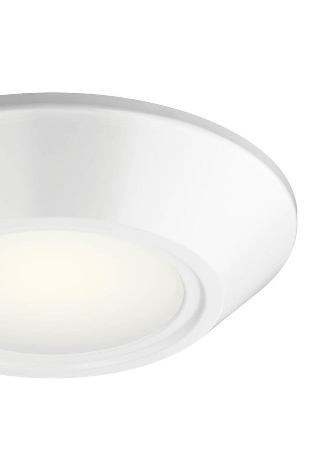 Kichler Horizon LED Downlight in White, 6.4" Flush Mount Interior Dimmable Light, 3000K, Wet Rated Integrated LED, (6.4" W x 1.3" H), 43873WHLED30, White - Image 3