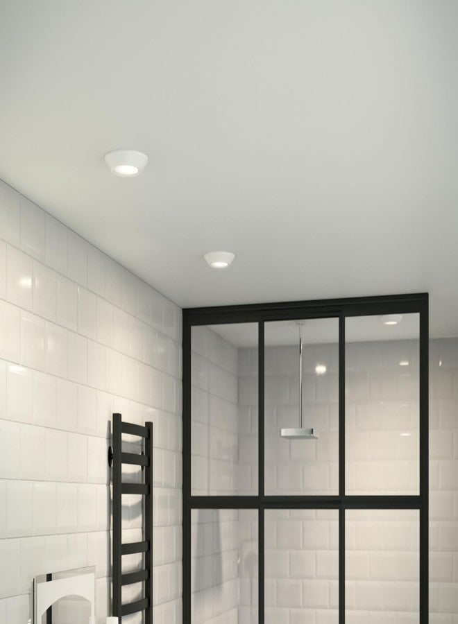 Kichler Horizon LED Downlight in White, 6.4" Flush Mount Interior Dimmable Light, 3000K, Wet Rated Integrated LED, (6.4" W x 1.3" H), 43873WHLED30, White - Image 4