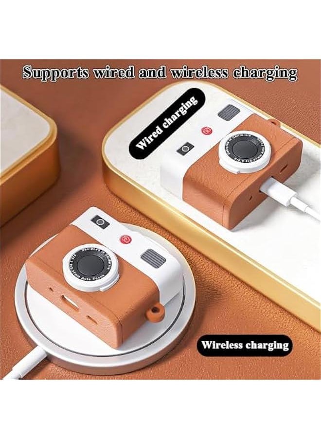 Generic - Protective Cover for Airpods Pro 2 Case, Cool Camera Shape Anti-Scratch Shockproof Protective Case for Airpods Pro 2, Silicone Headphone Case Skin Cover with Keychain for Airpods Pro/Pro 2 - Image 1