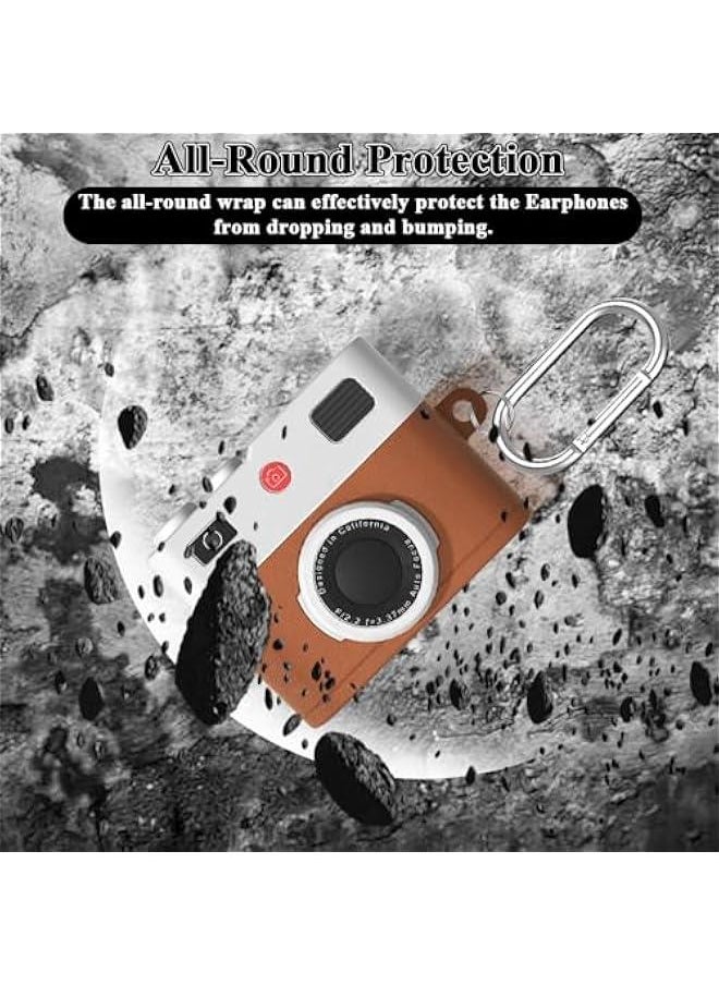 Generic - Protective Cover for Airpods Pro 2 Case, Cool Camera Shape Anti-Scratch Shockproof Protective Case for Airpods Pro 2, Silicone Headphone Case Skin Cover with Keychain for Airpods Pro/Pro 2 - Image 1