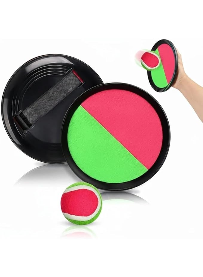Catchball ball and bat game, with hand strap, for outdoor play - Image 2