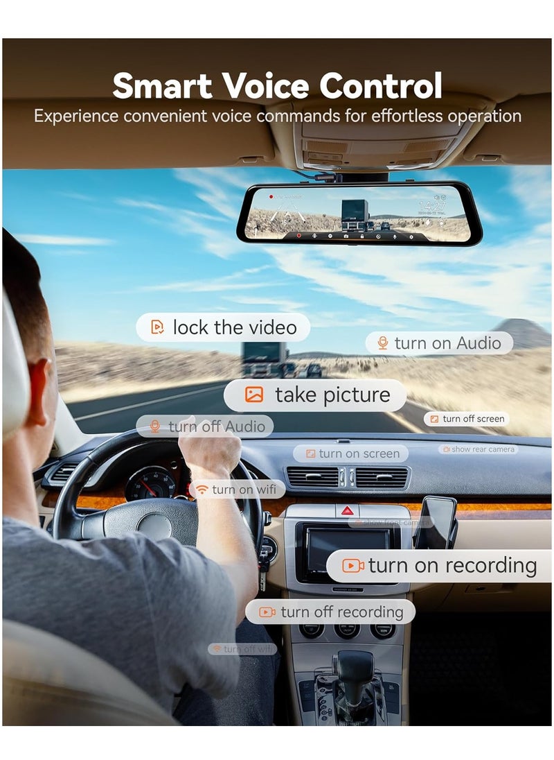WOLFBOX - Wolfbox G850PRO 4K Mirror Dash Cam with ADAS and BSD - Image 1