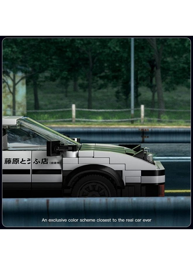 mould king Mould King AE86 Initial D Car Models Building Sets with Display Case, 27013 Collectible Model Car Kits Race Car Building Blocks, Speed Champion Car Building Kits for Adults Kids 8+(399 PCS)  - Image 2