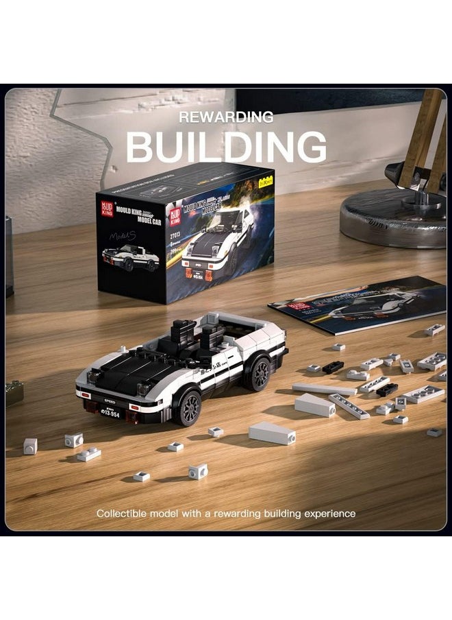 mould king Mould King AE86 Initial D Car Models Building Sets with Display Case, 27013 Collectible Model Car Kits Race Car Building Blocks, Speed Champion Car Building Kits for Adults Kids 8+(399 PCS)  - Image 5