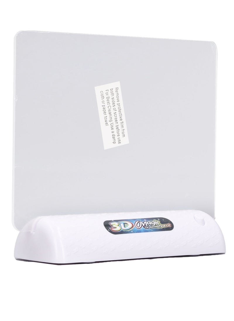 Velaurs 3D Magic Drawing Pad Fun Lightweight Reusable Educational Practical Fluorescent Luminous Writing Board for Children  - Image 4