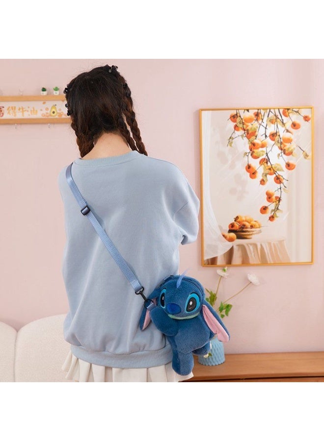 STITCH Blue Stitch doll bag plush bag backpack children's decoration bag - Image 2